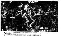 Fender Telecaster-Esquire-1966 - Owners Manual 